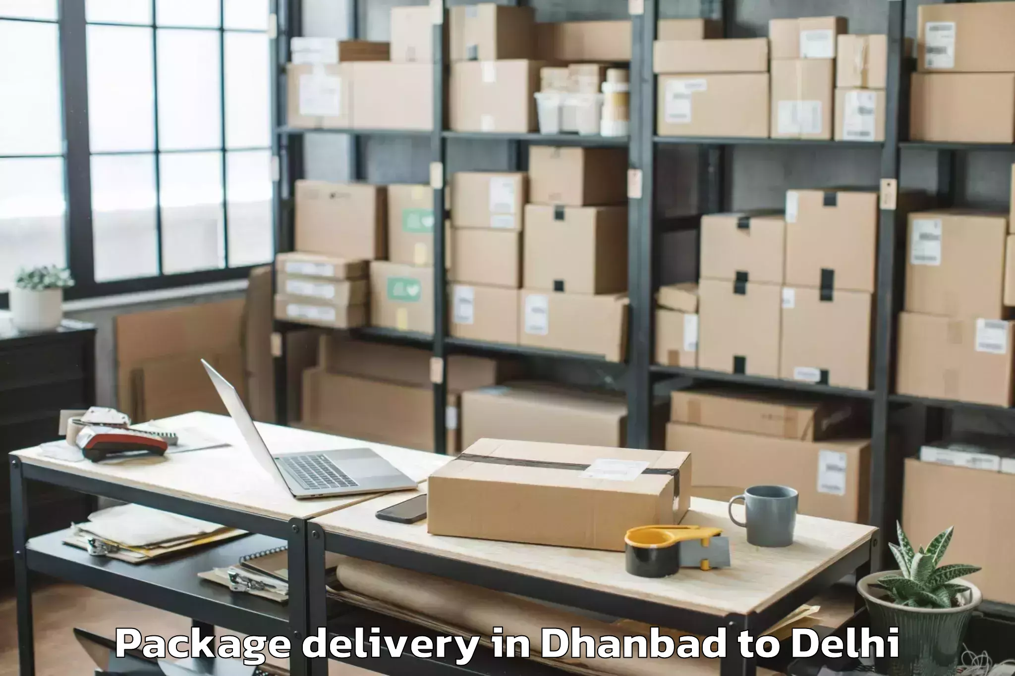 Comprehensive Dhanbad to Jamia Hamdard New Delhi Package Delivery